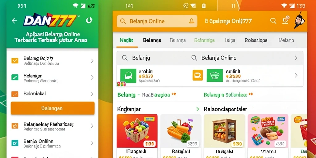 Antarmuka aplikasi DAN777 yang modern dan user-friendly.
