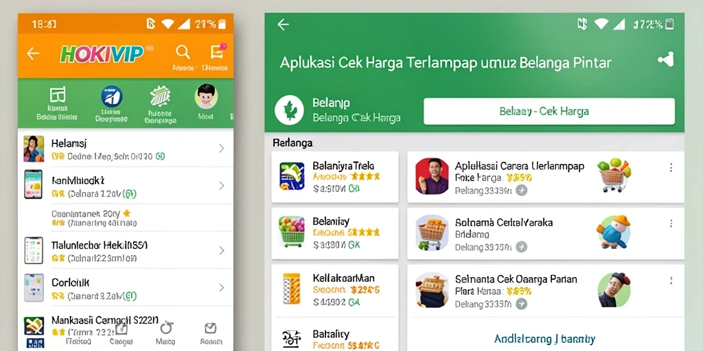 Antarmuka HOKIVIP menampilkan daftar harga produk dengan jelas dan menarik.
