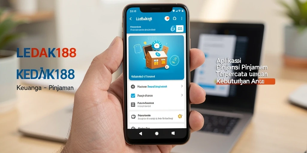 Antarmuka aplikasi LEDAK188 yang sederhana dan informatif.