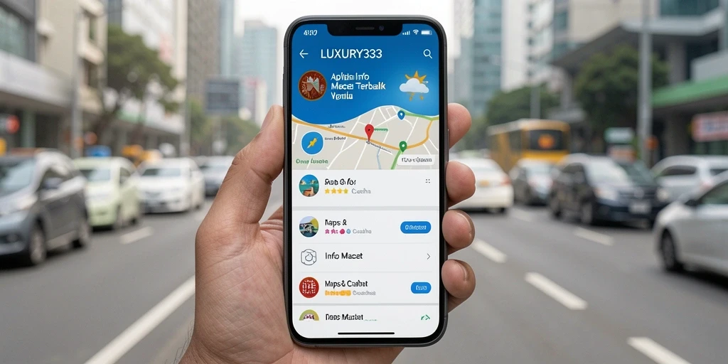 Antarmuka LUXURY333 menampilkan informasi kemacetan secara jelas dan terperinci.